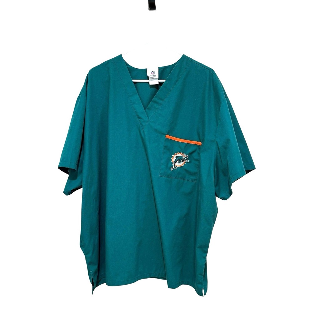 Miami Dolphins NFL Apparel Scrubs 2X Unisex